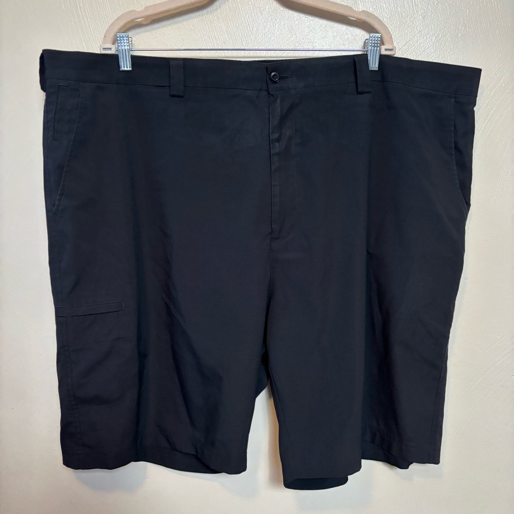 PGA Tour Pro Series Mens Flat‎ Front Golf Shorts Black Pockets Size 48 - 50